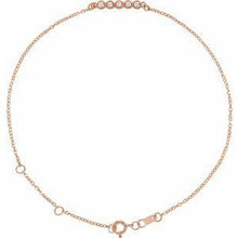 Load image into Gallery viewer, .07 CTW Diamond Bar 6 1/2-7 1/2" Bracelet