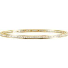 Load image into Gallery viewer, 2 1/4 CTW Diamond Stackable Bangle 8" Bracelet