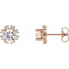 Load image into Gallery viewer, 1/2 CTW Diamond Earrings