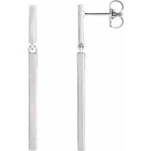 Load image into Gallery viewer, 25.9x1.8 mm Articulated Bar Earrings