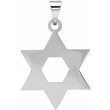 Load image into Gallery viewer, 32x26 mm Star of David Pendant