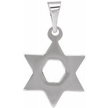Load image into Gallery viewer, 32x26 mm Star of David Pendant