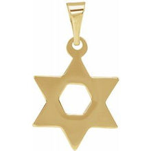 Load image into Gallery viewer, 32x26 mm Star of David Pendant