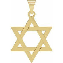 Load image into Gallery viewer, 32x26 mm Star of David Pendant