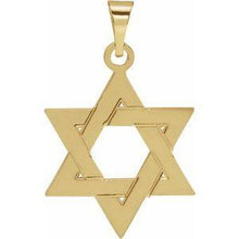 Load image into Gallery viewer, 32x26 mm Star of David Pendant