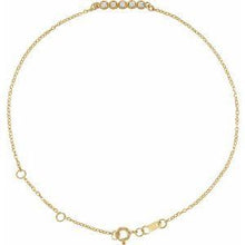 Load image into Gallery viewer, .07 CTW Diamond Bar 6 1/2-7 1/2" Bracelet