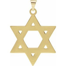 Load image into Gallery viewer, 32x26 mm Star of David Pendant