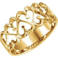 Load image into Gallery viewer, 10 mm Heart Design Band