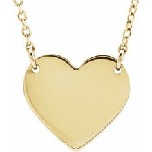 Load image into Gallery viewer, Gold-Plated 18x16.4 mm Heart 16-18" Necklace