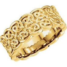 Load image into Gallery viewer, 8 mm Celtic-Inspired Band