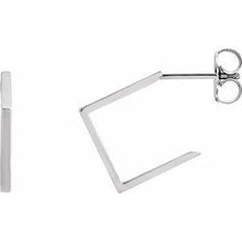 Load image into Gallery viewer, 15.76 mm Geometric Hoop Earrings