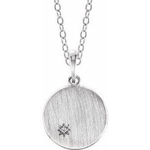 Load image into Gallery viewer, .005 CT Diamond Engravable Necklace