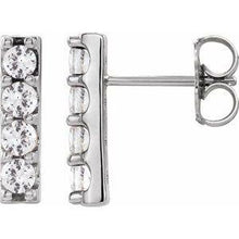 Load image into Gallery viewer, 1/2 CTW Lab-Grown Diamond Bar Earrings