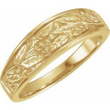 Load image into Gallery viewer, 6.25 mm Leaf Design Band