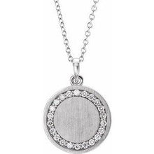 Load image into Gallery viewer, 1/5 CTW Diamond Engravable 16-18" Necklace