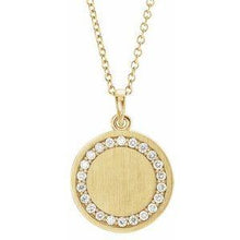 Load image into Gallery viewer, 1/5 CTW Diamond Engravable 16-18" Necklace