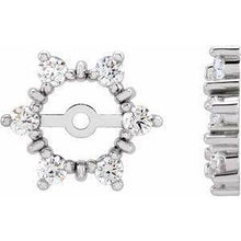 Load image into Gallery viewer, 1/4 CTW Diamond Earring Jackets with 4.7 mm ID