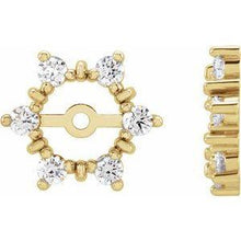 Load image into Gallery viewer, 1/4 CTW Diamond Earring Jackets with 4.7 mm ID
