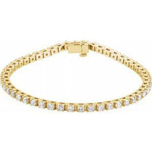 Load image into Gallery viewer, 3 3/8 CTW Diamond Line 7" Bracelet