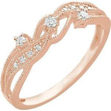 Load image into Gallery viewer, 1/10 CTW Diamond Anniversary Band