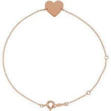 Load image into Gallery viewer, Gold-Plated Heart 7-8" Bracelet