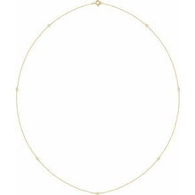 Load image into Gallery viewer, 14K Yellow 1/5 CTW Lab-Grown Diamond 3-Station 18" Necklace