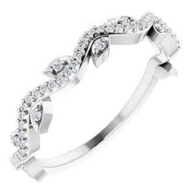 Load image into Gallery viewer, 1/6 CTW Diamond Leaf Ring
