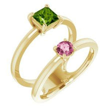 Load image into Gallery viewer, Peridot & Pink Tourmaline Ring