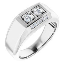 Load image into Gallery viewer, 3/8 CTW Men's Diamond Ring