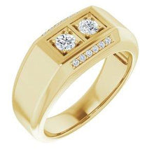 Load image into Gallery viewer, 3/8 CTW Men's Diamond Ring