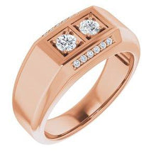 Load image into Gallery viewer, 3/8 CTW Men's Diamond Ring