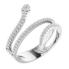 Load image into Gallery viewer, 1/3 CTW Diamond Snake Ring