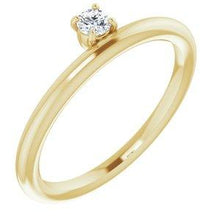 Load image into Gallery viewer, 1/10 CT Lab-Grown Diamond Stackable Ring