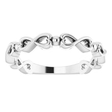 Load image into Gallery viewer, Infinity-Inspired Heart Ring
