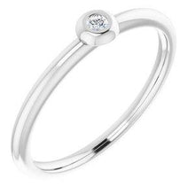 Load image into Gallery viewer, .03 CTW Diamond Stackable Ring