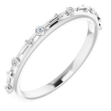 Load image into Gallery viewer, .03 CTW Diamond Cross Ring