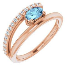 Load image into Gallery viewer, Chatham® Lab-Created Ruby & 1/8 CTW Diamond Ring