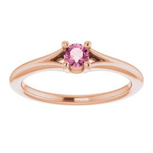 Load image into Gallery viewer, Mozambique Garnet Youth Solitaire Ring