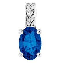 Load image into Gallery viewer, Chatham® Created Sapphire Pendant