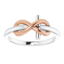 Load image into Gallery viewer, Infinity-Inspired Cross Ring