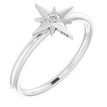 Load image into Gallery viewer, .03 CT Diamond Star Ring