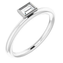 Load image into Gallery viewer, 1/6 CT Diamond Asymmetrical Stackable Ring