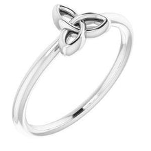 Load image into Gallery viewer, Stackable Celtic-Inspired Trinity Ring