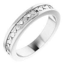 Load image into Gallery viewer, 4 mm Geometric Pyramid Band