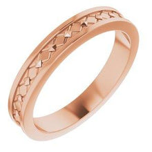 Load image into Gallery viewer, 4 mm Geometric Pyramid Band