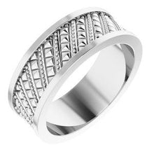 Load image into Gallery viewer, 7 mm Geometric Band