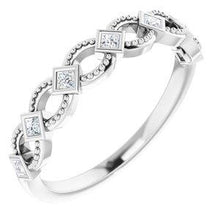 Load image into Gallery viewer, 1/6 CTW Diamond Stackable Ring