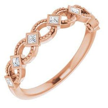 Load image into Gallery viewer, 1/6 CTW Diamond Stackable Ring