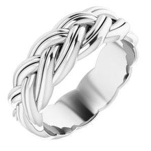 Load image into Gallery viewer, 6 mm Woven-Design Band