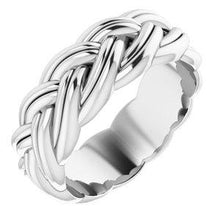 Load image into Gallery viewer, 6 mm Woven-Design Band